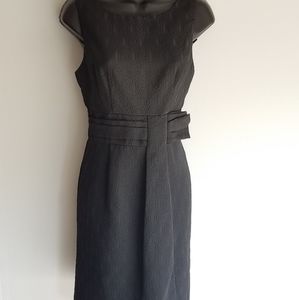 Karin Stevens  Little Black Slash Belt Dress